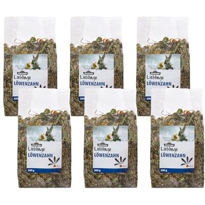 Dehner gnagarsnack, gnagarmat 100% naturlig, för kanin/gnagare, maskros med ringblommor, 6 x 100 g (600 g) Dehner gnagarsnack, gnagarmat 100% naturlig, för kanin/gnagare, maskros med ringblommor, 6 x 100 g (600 g)