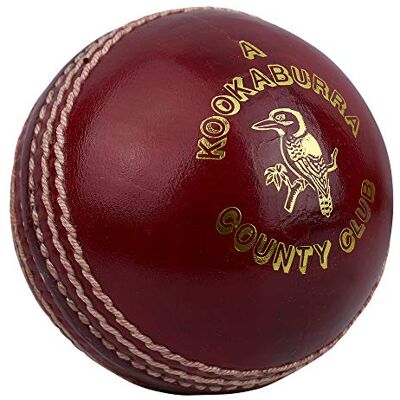 KOOKABURRA County Club Cricket Ball 155 g, röd, herr KOOKABURRA County Club Cricket Ball 155 g, röd, herr