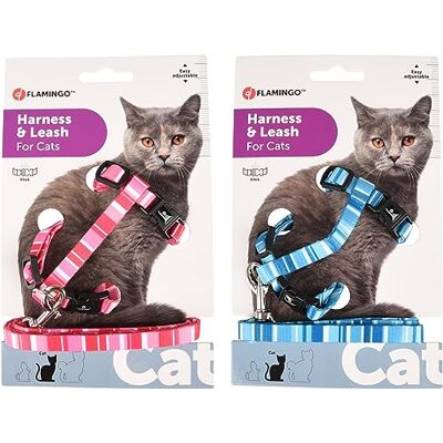 Flamingo kattsele med koppel Alfry flera färger 20–35 cm 25–45 cm 100 cm 10 mm Flamingo kattsele med koppel Alfry flera färger 20–35 cm 25–45 cm 100 cm 10 mm