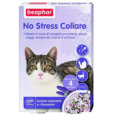 Beaphar No Stress Katthalsband - 35cm - Lugnande & Avslappnande Beaphar No Stress Katthalsband - 35cm - Lugnande & Avslappnande
