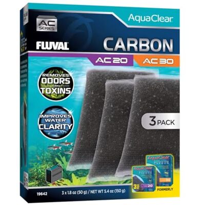 Fluval AquaClear AC20/AC30 AquaClear Aquarium Ryggsäck Filter, 3 st Fluval AquaClear AC20/AC30 AquaClear Aquarium Ryggsäck Filter, 3 st