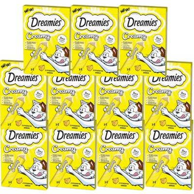Dreamies Creamy kattsnacks med kyckling och lax 11 x 4 x 10 g Dreamies Creamy kattsnacks med kyckling och lax 11 x 4 x 10 g