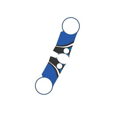 Puig 22200A Radikal Triple Clamp Protector, sportigt och resistent tillbehör för att skydda motorcykelns trippelklämma mot stötar, repor och UV-strålar, blå Puig 22200A Radikal Triple Clamp Protector, sportigt och resistent tillbehör för att skydda motorcykelns trippelklämma mot stötar, repor och UV-strålar, blå
