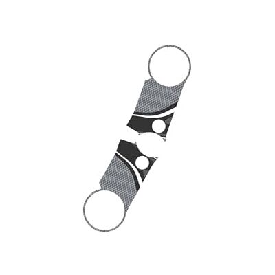 Puig 22200U Radikal Triple Clamp Protector, sportigt och beständigt tillbehör för att skydda motorcykelns trippelklämma mot stötar, repor och UV-strålar, grå Puig 22200U Radikal Triple Clamp Protector, sportigt och beständigt tillbehör för att skydda motorcykelns trippelklämma mot stötar, repor och UV-strålar, grå