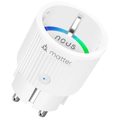 NOUS Matter Smart Plug WiFi, 16A/3680W, TÜV-certifierad, energimätning, enkel integration med Home Assistant, kompatibel med Alexa, Google Home, Apple Home,SmartThings & Tuya, 𝐇𝐮𝐛 𝐑𝐞𝐪𝐮𝐢𝐫𝐞𝐝 NOUS Matter Smart Plug WiFi, 16A/3680W, TÜV-certifierad, energimätning, enkel integration med Home Assistant, kompatibel med Alexa, Google Home, Apple Home,SmartThings & Tuya, 𝐇𝐮𝐛 𝐑𝐞𝐪𝐮𝐢𝐫𝐞𝐝