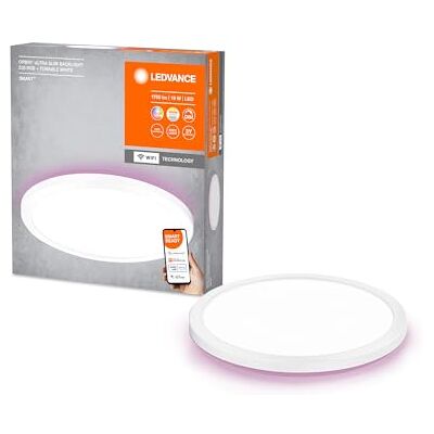 LEDVANCE SMART+ ORBIS WiFi panelljus, vit, 19W, 1790lm, 235mm, justerbart vitt ljus (2700K-6500K), ram med RGB-färgljus, dimbar, appkontrollerbar, kompatibel med Amazon, Google, etc. LEDVANCE SMART+ ORBIS WiFi panelljus, vit, 19W, 1790lm, 235mm, justerbart vitt ljus (2700K-6500K), ram med RGB-färgljus, dimbar, appkontrollerbar, kompatibel med Amazon, Google, etc.