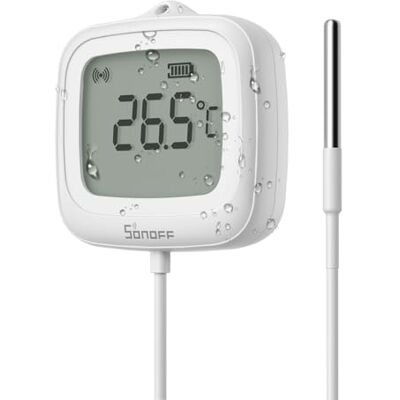 SONOFF SNZB-02LD Zigbee vattentät temperatursensor med 1,5 m rostfritt stålsonde, LCD-display, intervall -40~115°C, APP-övervakning, magnetisk fäste, fungerar med Zigbee-hub SONOFF SNZB-02LD Zigbee vattentät temperatursensor med 1,5 m rostfritt stålsonde, LCD-display, intervall -40~115°C, APP-övervakning, magnetisk fäste, fungerar med Zigbee-hub