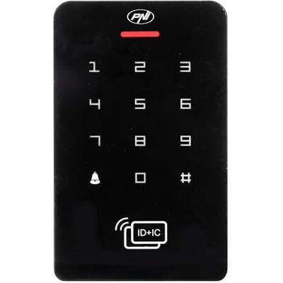 PNI DK150 fristående åtkomstkontrolltangentbord, PIN-upplåsning, RFID-kort, IP65, Svart PNI DK150 fristående åtkomstkontrolltangentbord, PIN-upplåsning, RFID-kort, IP65, Svart