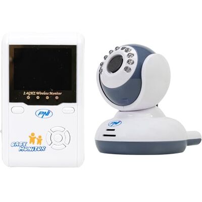 PNI Trådlös video babymonitor B2500 2,4 tums skärm 320P, batteridriven videokamera, tvåvägskommunikation PNI Trådlös video babymonitor B2500 2,4 tums skärm 320P, batteridriven videokamera, tvåvägskommunikation