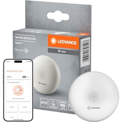 LEDVANCE SMART+ Vattendetektor med WiFi-teknologi, vit, plast LEDVANCE SMART+ Vattendetektor med WiFi-teknologi, vit, plast