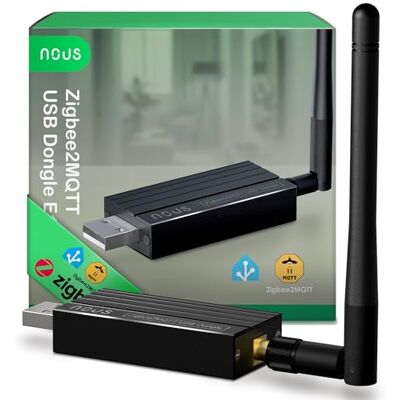 NOUS E16 Zigbee2MQTT USB Dongle, ZigBee 3.0 koordinator för Home Assistant, ZigBee Gateway USB-minne med tråd och Bluetooth 5.2, USB-adapter för Raspberry Pi, OpenHAB och Smart Home NOUS E16 Zigbee2MQTT USB Dongle, ZigBee 3.0 koordinator för Home Assistant, ZigBee Gateway USB-minne med tråd och Bluetooth 5.2, USB-adapter för Raspberry Pi, OpenHAB och Smart Home