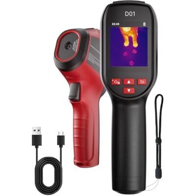 HIKMICRO D01 Termisk Kamera, 240x240 Superupplösning, SuperScene smart scenigenkänning, 96x96 IR-upplösning för termisk bildbehandling, 3350mAh för 11 timmars batteritid, foto- och videoinspelning HIKMICRO D01 Termisk Kamera, 240x240 Superupplösning, SuperScene smart scenigenkänning, 96x96 IR-upplösning för termisk bildbehandling, 3350mAh för 11 timmars batteritid, foto- och videoinspelning