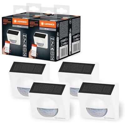 LEDVANCE SMART+ WiFi utomhus rörelsedetektor, IP65, plast, vit, 4-pack LEDVANCE SMART+ WiFi utomhus rörelsedetektor, IP65, plast, vit, 4-pack