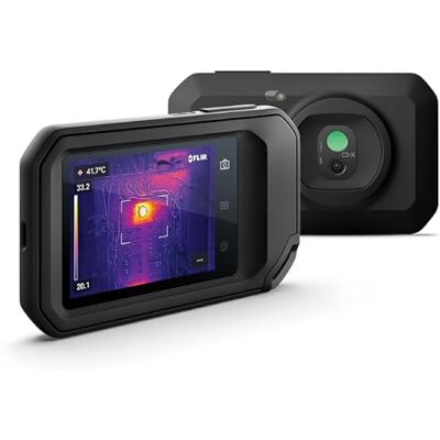 FLIR C3-X Kompakt Värmekamera Med Wifi: Högupplöst Infraröd Bildskärm För Inspektion, El/mekanik, Byggnads- Och Vvs-tillämpningar FLIR C3-X Kompakt Värmekamera Med Wifi: Högupplöst Infraröd Bildskärm För Inspektion, El/mekanik, Byggnads- Och Vvs-tillämpningar