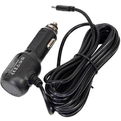 PNI billaddare med USB-C-kontakt 12V/24V 5V, för bil-DVR, kabellängd 3,5m PNI billaddare med USB-C-kontakt 12V/24V 5V, för bil-DVR, kabellängd 3,5m