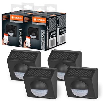 LEDVANCE SMART+ WiFi utomhus rörelsedetektor, IP65, plast, mörkgrå, 4-pack LEDVANCE SMART+ WiFi utomhus rörelsedetektor, IP65, plast, mörkgrå, 4-pack