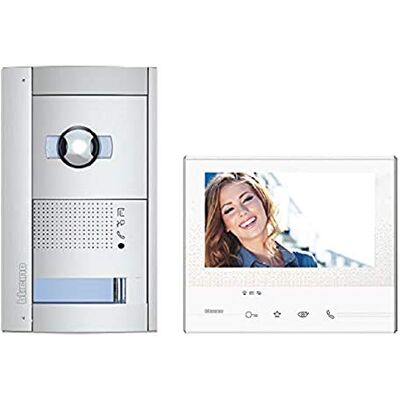 Bticino Legkant, flex'ONE videoset med dörrstation SFERA + N & D-kamera och husstation CLASSE 300 X13E, 365811 Bticino Legkant, flex'ONE videoset med dörrstation SFERA + N & D-kamera och husstation CLASSE 300 X13E, 365811