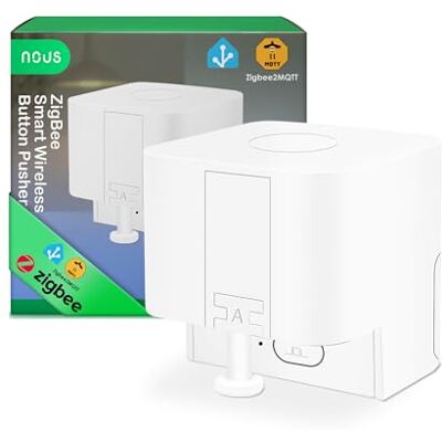 NOUS C2 Smart ZigBee 3.0 Knapptryckare Trådlös, Automatisk Tryckknapp för Brytare och Knappar, Smart Switch Bot med Appstyrning, Kompatibel med Alexa & Google Home, ZigBee Hub Krävs NOUS C2 Smart ZigBee 3.0 Knapptryckare Trådlös, Automatisk Tryckknapp för Brytare och Knappar, Smart Switch Bot med Appstyrning, Kompatibel med Alexa & Google Home, ZigBee Hub Krävs