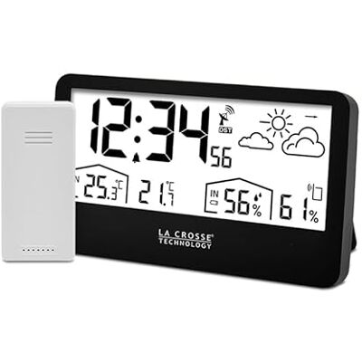 La Crosse Technology WS6230 radiostyrd väderstation svart La Crosse Technology WS6230 radiostyrd väderstation svart