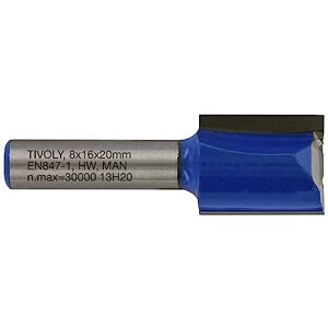 TIVOLY Fräs - Ø16mm, 2 Carbidskärnor, Ø8mm Skaft - Trägrooving TIVOLY Fräs - Ø16mm, 2 Carbidskärnor, Ø8mm Skaft - Trägrooving