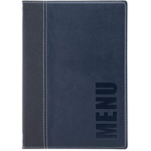 Securit Trendig A5-menyhållare med 1 dubbel insats, blå Securit Trendig A5-menyhållare med 1 dubbel insats, blå