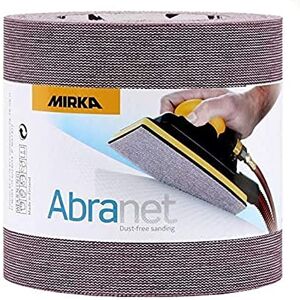Mirka Abranet sliprulle med nät 115 mm x 10 m med kardborreband/korn P150 / 1 rulle/för slipning av trä, spackel, lack, plast / AE555F0180 Mirka Abranet sliprulle med nät 115 mm x 10 m med kardborreband/korn P150 / 1 rulle/för slipning av trä, spackel, lack, plast / AE555F0180