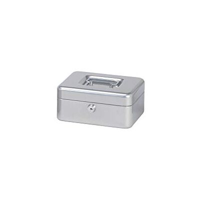 Maul 20 x 17 x 9 cm Kassalåda 2, Silver 6 myntfack för snabb översikt, sedlar och kvitton till hands, robust stålkropp, praktiskt bärhandtag Maul 20 x 17 x 9 cm Kassalåda 2, Silver 6 myntfack för snabb översikt, sedlar och kvitton till hands, robust stålkropp, praktiskt bärhandtag