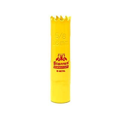 Starrett HSS Hålsåg i bi-metall – FCH0058 snabbskuren extra kobolt hålsåg – för rostfritt mjukt ark trä plast olika material – 16 mm Starrett HSS Hålsåg i bi-metall – FCH0058 snabbskuren extra kobolt hålsåg – för rostfritt mjukt ark trä plast olika material – 16 mm