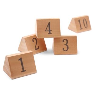 HENDI Tabellskyltenummer "1-10", 55mm x 48mm x 44mm HENDI Tabellskyltenummer "1-10", 55mm x 48mm x 44mm
