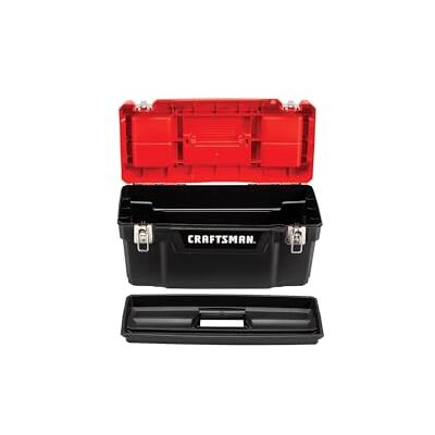 Craftsman Verktygslåda, låsbar 20 tum med avtagbar bricka och förvaring av små delar (CMST20901) Craftsman Verktygslåda, låsbar 20 tum med avtagbar bricka och förvaring av små delar (CMST20901)