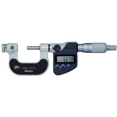 Mitutoyo 326-251-30 skruvgängsmikrometer, utbytbar Anvil-Spindel Spetstyp, 0 mm-25 mm Mitutoyo 326-251-30 skruvgängsmikrometer, utbytbar Anvil-Spindel Spetstyp, 0 mm-25 mm