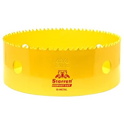 Starrett HSS Hålsåg i bi-metall – FCH0434 snabbskuren extra kobolt hålsåg – för rostfritt mild plåt trä plast olika material – 121 mm Starrett HSS Hålsåg i bi-metall – FCH0434 snabbskuren extra kobolt hålsåg – för rostfritt mild plåt trä plast olika material – 121 mm