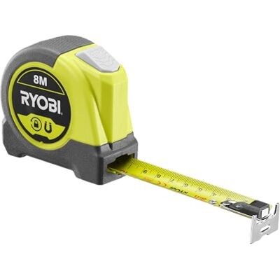 Ryobi Måttband RHMTM8, 8 m, magnetisk Ryobi Måttband RHMTM8, 8 m, magnetisk