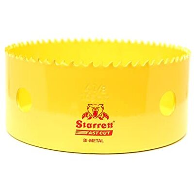 Starrett HSS Hålsåg i bi-metall – FCH0418 snabbskuren extra kobolt hålsåg – för rostfritt mjukt ark trä plast olika material – 105 mm Starrett HSS Hålsåg i bi-metall – FCH0418 snabbskuren extra kobolt hålsåg – för rostfritt mjukt ark trä plast olika material – 105 mm