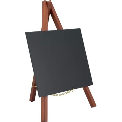 Securit 24 cm x 15 cm ministaffli krittavla med lackerat trä inklusive 1. kritpenna mahoghoni Securit 24 cm x 15 cm ministaffli krittavla med lackerat trä inklusive 1. kritpenna mahoghoni