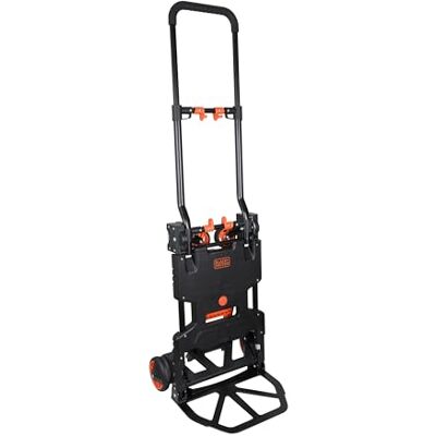 Black & Decker Plattformsvagn 2 i 1 Handvagn och Plattformsvagn Vikbar Maximal belastning 120 kg Black & Decker Plattformsvagn 2 i 1 Handvagn och Plattformsvagn Vikbar Maximal belastning 120 kg