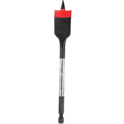 C.K Tools Vorteck platt fräsborr träborr 22 mm x 152 mm, självdragande gängspets, 1/4 tum sexkant snabblåsskaft, lämplig för slagnyckel, kolstål, trä, plast, komposit, CK T2953-22 C.K Tools Vorteck platt fräsborr träborr 22 mm x 152 mm, självdragande gängspets, 1/4 tum sexkant snabblåsskaft, lämplig för slagnyckel, kolstål, trä, plast, komposit, CK T2953-22