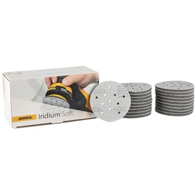 Mirka Iridium Soft slipskivor Ø 77 mm P600 20-pack kardborre Multifit Mirka Iridium Soft slipskivor Ø 77 mm P600 20-pack kardborre Multifit