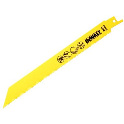 DeWalt Hoja av sierra sable bi-metal för uso general 203mm, skärverktyg för kapning och trimning, 203 mm, 5-pack DeWalt Hoja av sierra sable bi-metal för uso general 203mm, skärverktyg för kapning och trimning, 203 mm, 5-pack