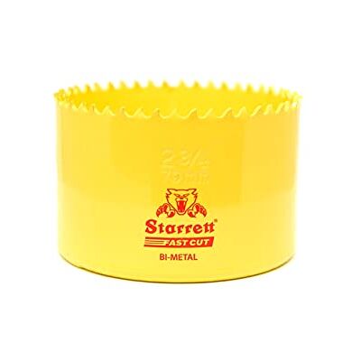 Starrett HSS Hålsåg i bi-metall – FCH0234 snabbskuren extra kobolt hålsåg – för rostfri mild plåt trä plast olika material – 70 mm Starrett HSS Hålsåg i bi-metall – FCH0234 snabbskuren extra kobolt hålsåg – för rostfri mild plåt trä plast olika material – 70 mm