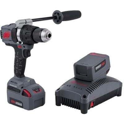 Ingersoll Rand D5241-K22-EU IQV20 Hammer Drill 120 Nm Torque, 1/2-Inch All-Metal Keyless Chuck, Brushless Motor, Black Ingersoll Rand D5241-K22-EU IQV20 Hammer Drill 120 Nm Torque, 1/2-Inch All-Metal Keyless Chuck, Brushless Motor, Black