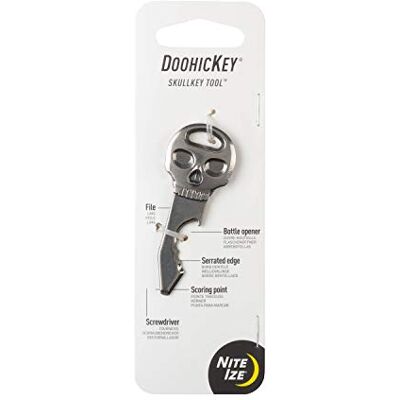 Nite Ize Multiverktyg DoohicKey – SkullKey, silver, NI-KMTSK-11-R3 Nite Ize Multiverktyg DoohicKey – SkullKey, silver, NI-KMTSK-11-R3