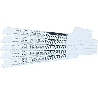 Makita 723061-A-5 3-1/2-Inch 18-TPI Metal Cutting Reciprocating Saw Blade Makita 723061-A-5 3-1/2-Inch 18-TPI Metal Cutting Reciprocating Saw Blade