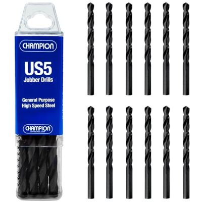 Champion Skärverktyg US5-5/32 Generell Syfte Jobber Borrbits Tillverkad i USA (12 per paket) Champion Skärverktyg US5-5/32 Generell Syfte Jobber Borrbits Tillverkad i USA (12 per paket)