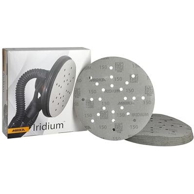 Mirka Iridium slippapper 225mm 24 hål kardborre korn 150 25 st Mirka Iridium slippapper 225mm 24 hål kardborre korn 150 25 st