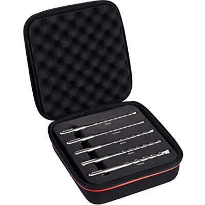 Starrett SDS Plus Drill Bit Kit 5 Piece KBPXK05 PGM Godkänd hårdmetallspets 4-punkts flöjt hammarborrsats för betong murverk sten tegelstenar Starrett SDS Plus Drill Bit Kit 5 Piece KBPXK05 PGM Godkänd hårdmetallspets 4-punkts flöjt hammarborrsats för betong murverk sten tegelstenar