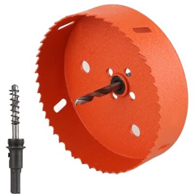 YOUNTHYE Hålsåg 125 mm orange hålsåg universell cirkelskärare 125 mm hålborr 125 mm set med separerande borr, hålsåg, borrkrona, 125 mm diameter för gipsmaterial, trä, metaller YOUNTHYE Hålsåg 125 mm orange hålsåg universell cirkelskärare 125 mm hålborr 125 mm set med separerande borr, hålsåg, borrkrona, 125 mm diameter för gipsmaterial, trä, metaller