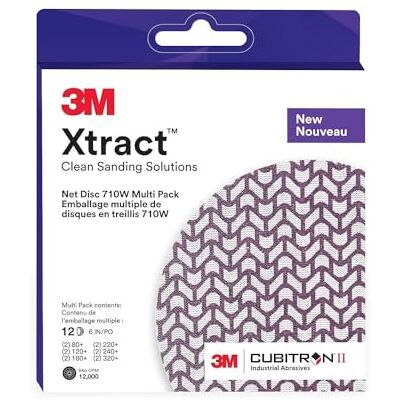 3M Xtract Cubitron II nätskiva 710W, 6" x NH, 80+, 120+, 180+, 220+, 240+, 320+, Multipack, 12 per inre, 20 per låda 3M Xtract Cubitron II nätskiva 710W, 6" x NH, 80+, 120+, 180+, 220+, 240+, 320+, Multipack, 12 per inre, 20 per låda