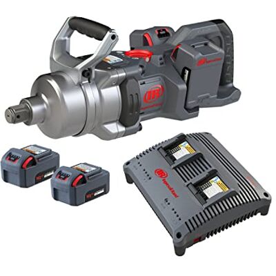 Ingersoll Rand Slagskruvmejsel W9491-K4E-EU, 1" 20V, kraftig slagskruvmejsel med kort bål, med (4) 5,0 Ah Li-Ion-batterier och en dubbel laddare Ingersoll Rand Slagskruvmejsel W9491-K4E-EU, 1" 20V, kraftig slagskruvmejsel med kort bål, med (4) 5,0 Ah Li-Ion-batterier och en dubbel laddare