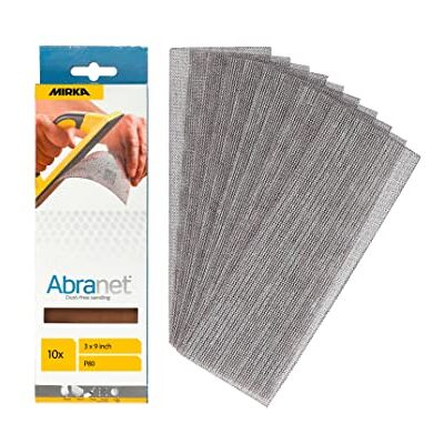 Mirka Abranet slipband 80x230 mm P80 10 st kardborre för slipning Mirka Abranet slipband 80x230 mm P80 10 st kardborre för slipning